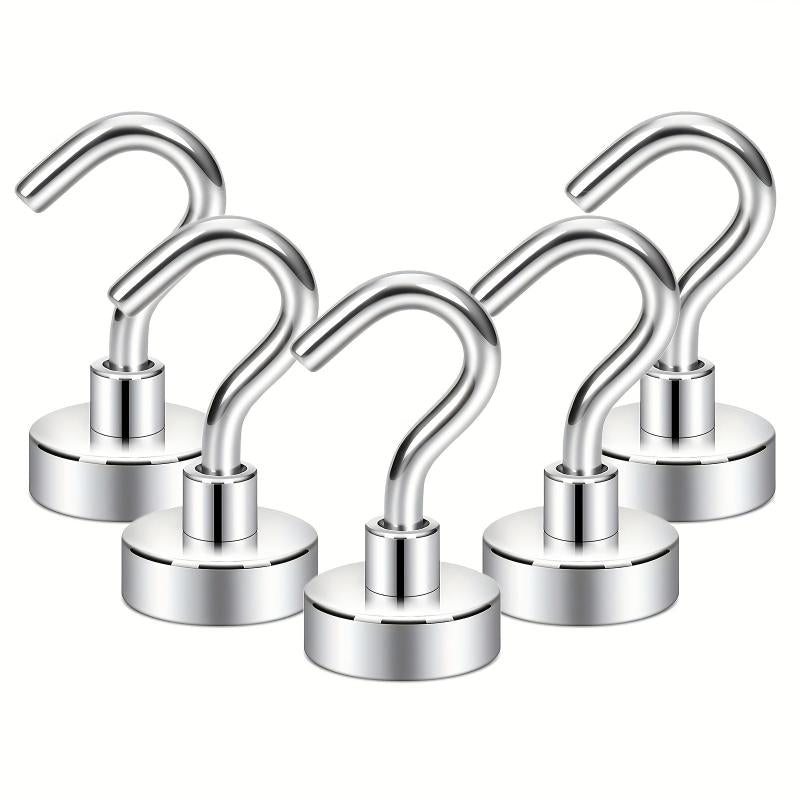 5pc Strong Magnetic Suction Hook Punch Storage Magnet Door Hook