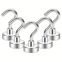 5pc Strong Magnetic Suction Hook Punch Storage Magnet Door Hook