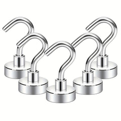 5pc Strong Magnetic Suction Hook Punch Storage Magnet Door Hook