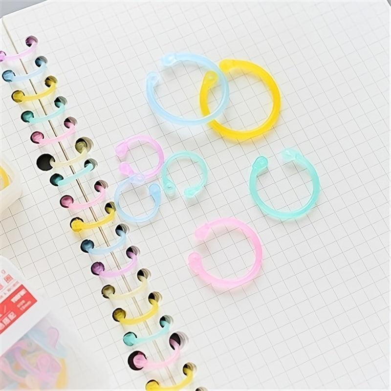 30 Loose Leaf Rings Boxed Opening Ring Card Punching Storage
