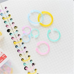 30 Loose Leaf Rings Boxed Opening Ring Card Punching Storage