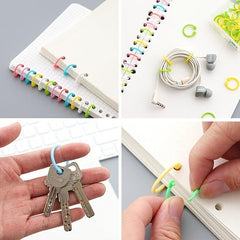 30 Loose Leaf Rings Boxed Opening Ring Card Punching Storage