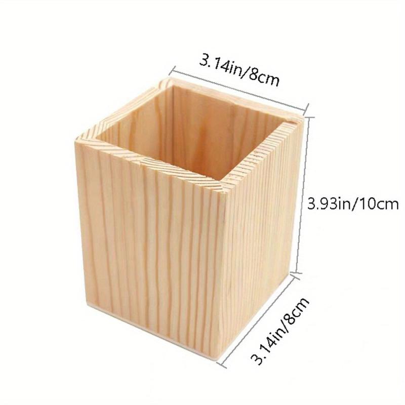 Wooden Pen Holder for Office Desktop Organization