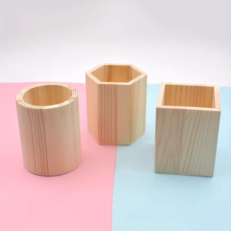 Wooden Pen Holder for Office Desktop Organization