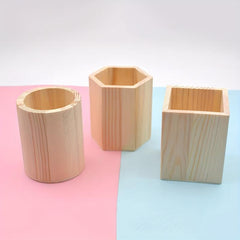 Wooden Pen Holder for Office Desktop Organization