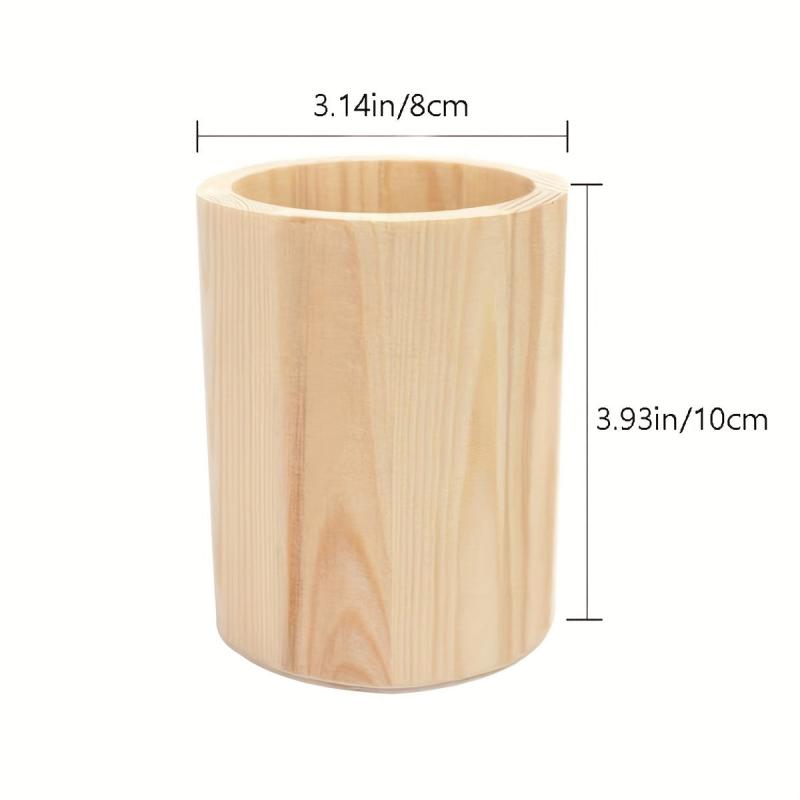 Wooden Pen Holder for Office Desktop Organization
