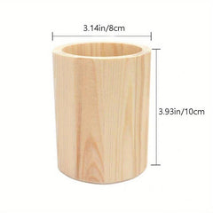 Wooden Pen Holder for Office Desktop Organization