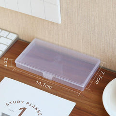 Transparent Desk Storage Box for Student Stationery Large Size