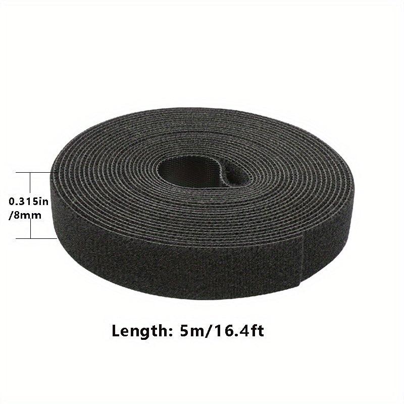 Hook and Loop Straps Reusable 5m Double Side Roll Organizer Fastening Tape