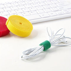 Hook and Loop Straps Reusable 5m Double Side Roll Organizer Fastening Tape