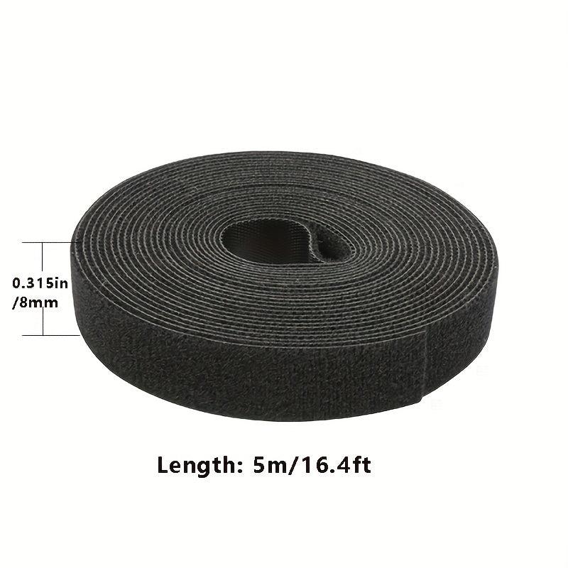Hook and Loop Straps Reusable 5m Double Side Roll Organizer Fastening Tape