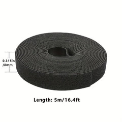 Hook and Loop Straps Reusable 5m Double Side Roll Organizer Fastening Tape