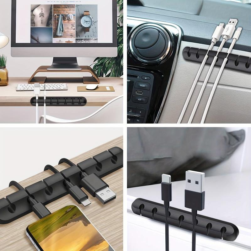 Multifunctional Data Cable Storage Clip Organizer