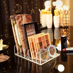 7 Grids Acrylic Makeup Holder for Desktop, Eyeshadow Storage, Gift for Girls