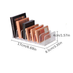 7 Grids Acrylic Makeup Holder for Desktop, Eyeshadow Storage, Gift for Girls