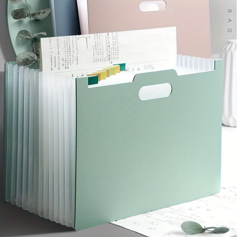 13-Grid Desktop Vertical Folder Accordion Bag