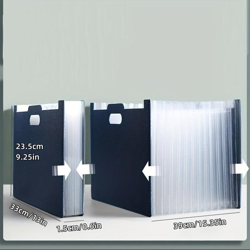13-Grid Desktop Vertical Folder Accordion Bag