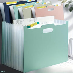 13-Grid Desktop Vertical Folder Accordion Bag