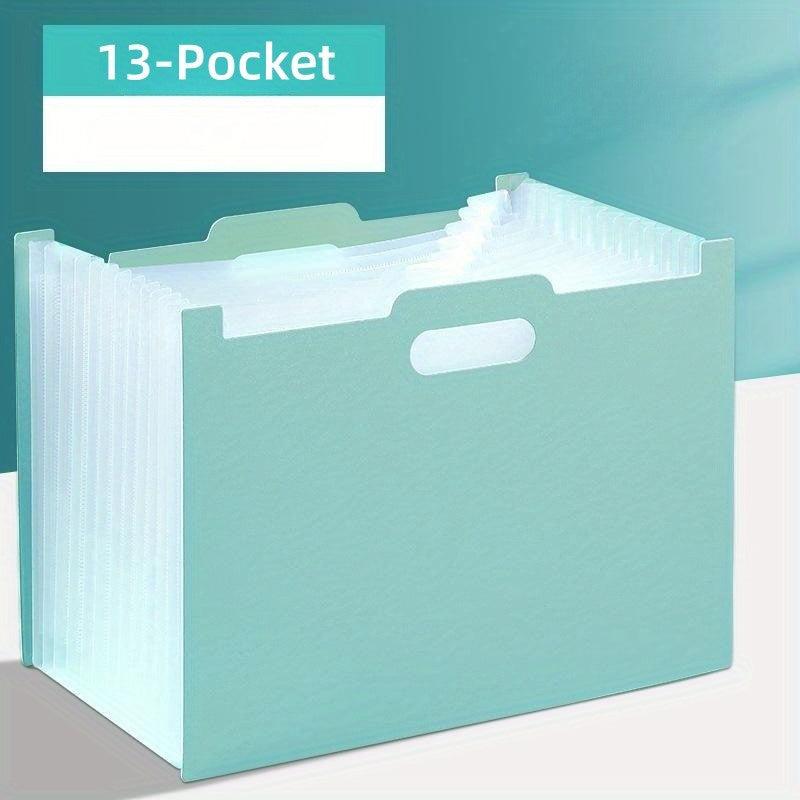 13-Grid Desktop Vertical Folder Accordion Bag