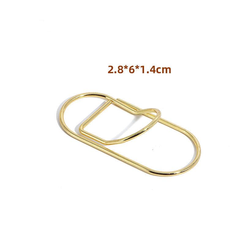 5pcs Metal Pen Clip Notebook Accessory Fixed Pen Holder