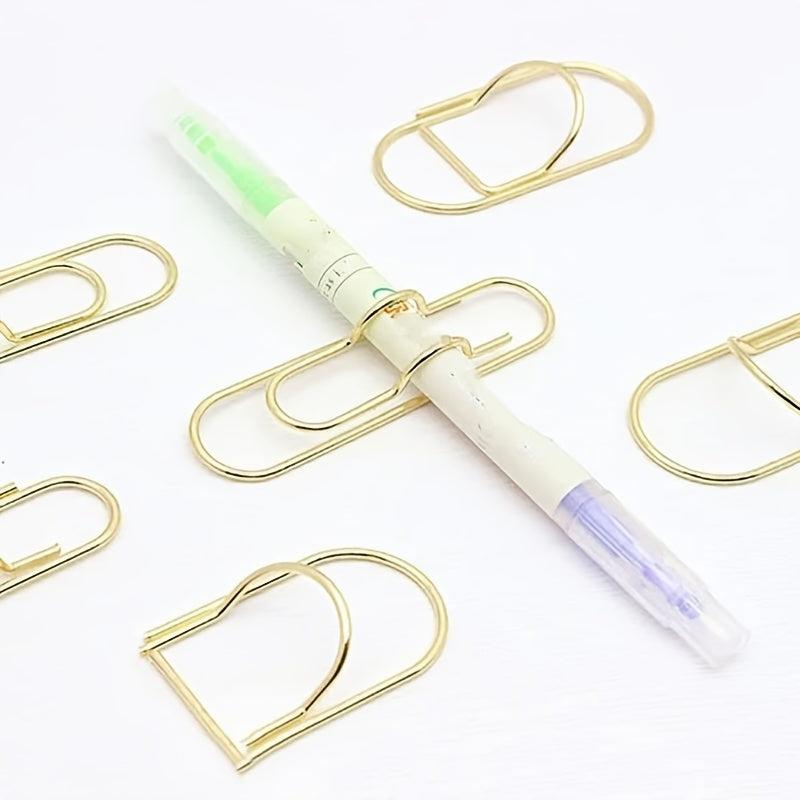 5pcs Metal Pen Clip Notebook Accessory Fixed Pen Holder