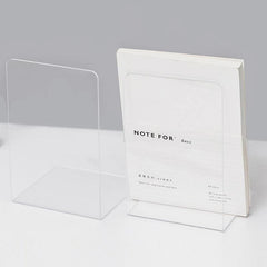 2pcs Acrylic Non Slip Bookend Desk Storage Support Bookends