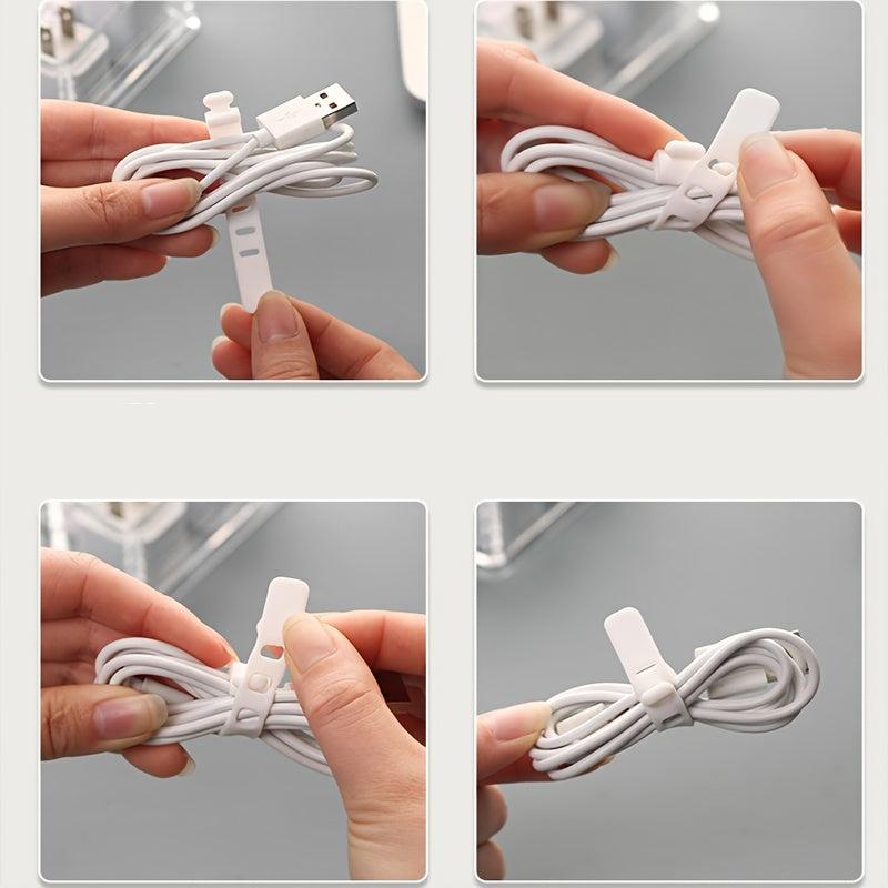 Desktop Storage Organizer Transparent Cable Management Box