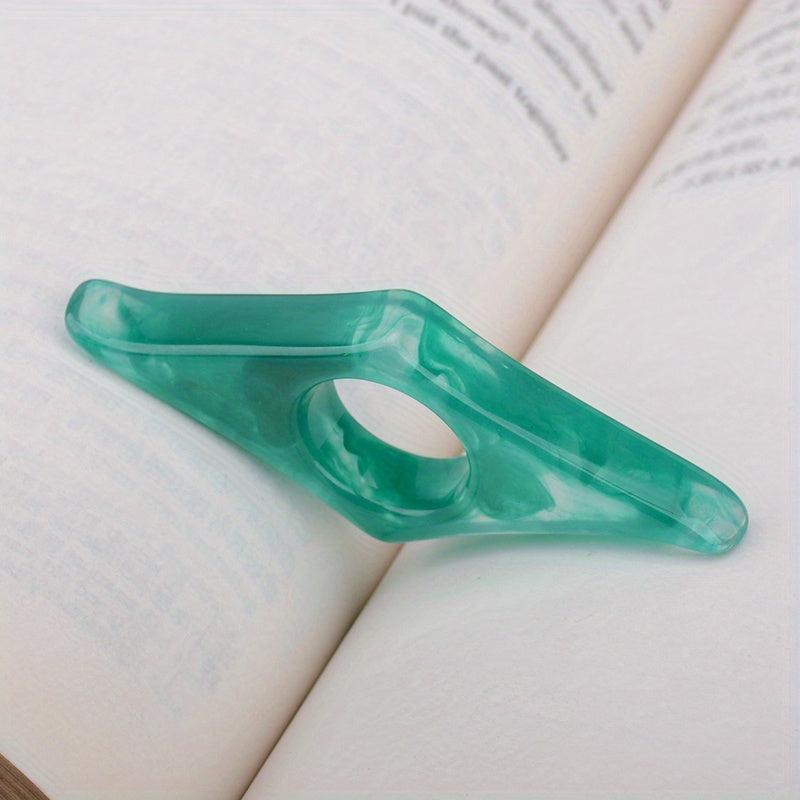 Purple Thumb Book Holder Resin Thumb Bookmark Personalized
