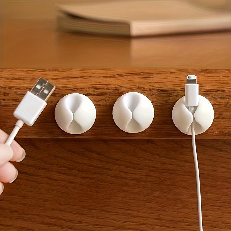Colorful Desktop Cable Organizer for Neat Desk, USB Cable Holder