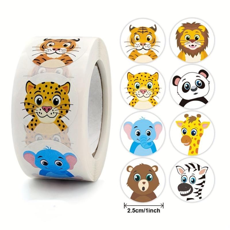 500 Sheets Cartoon Animal Stickers Reward Labels Preschool Teacher Supplies
