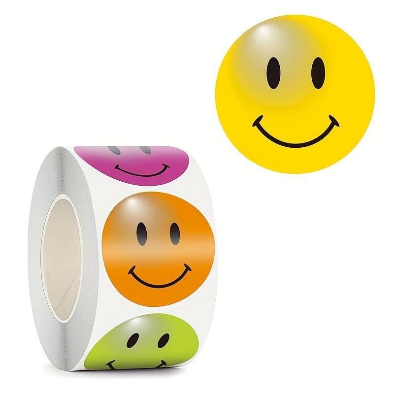 500pcs Roll 2 Adhesive Stickers for Rewards & Decoration