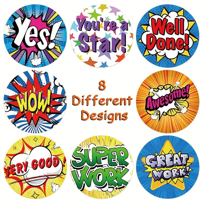 500pcs Motivational Reward Stickers for School Teacher Student