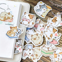 45pcs My Cat Decorative Stickers Adhesive DIY Decoration Diary Japanese Statione