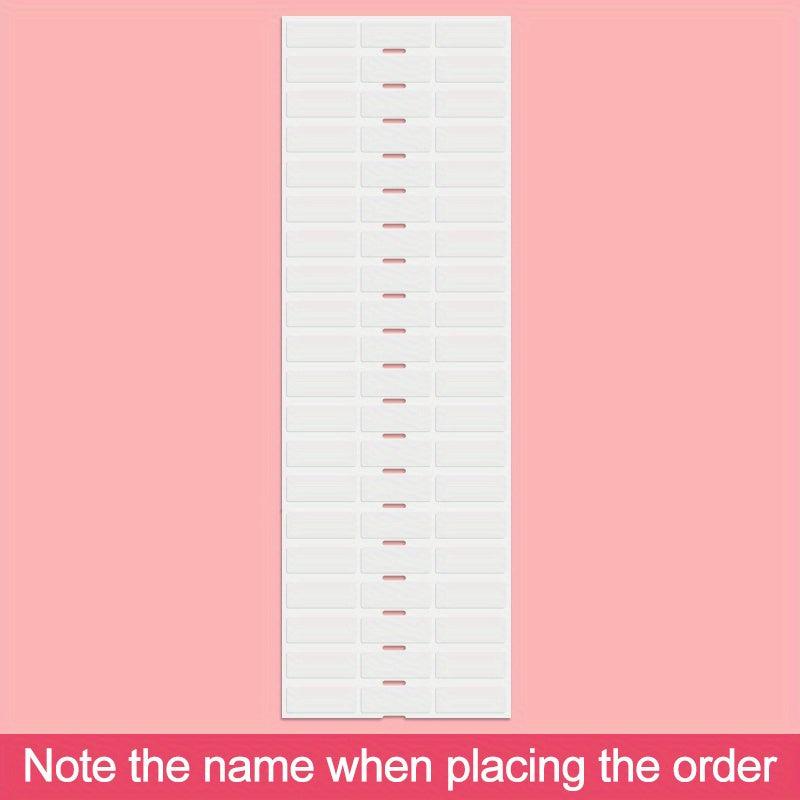 30 Custom Waterproof Name Stickers 3x1 Medium Size Personalized First Name Label