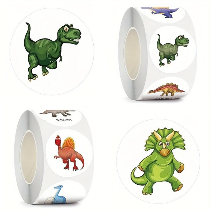 500pcs Dinosaur Pattern Stickers School Teacher Supplies