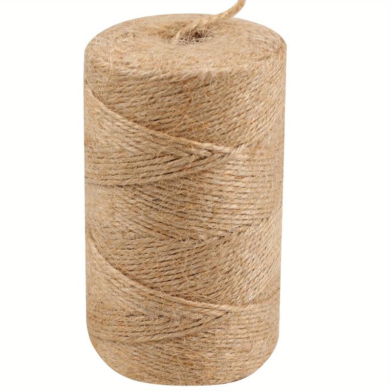 96m Natural Jute Twine 3ply Thin Ribbon for Gardening and Gift Wrap