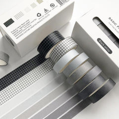 8 Colored Washi Masking Tape for Crafts Labeling