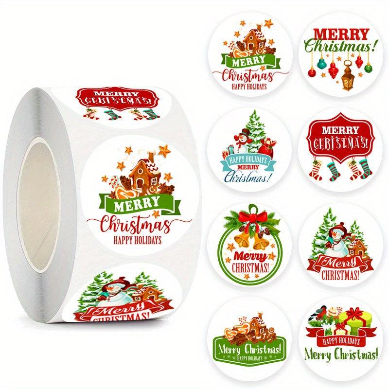 500 Christmas Stickers Decals Labels Decoration