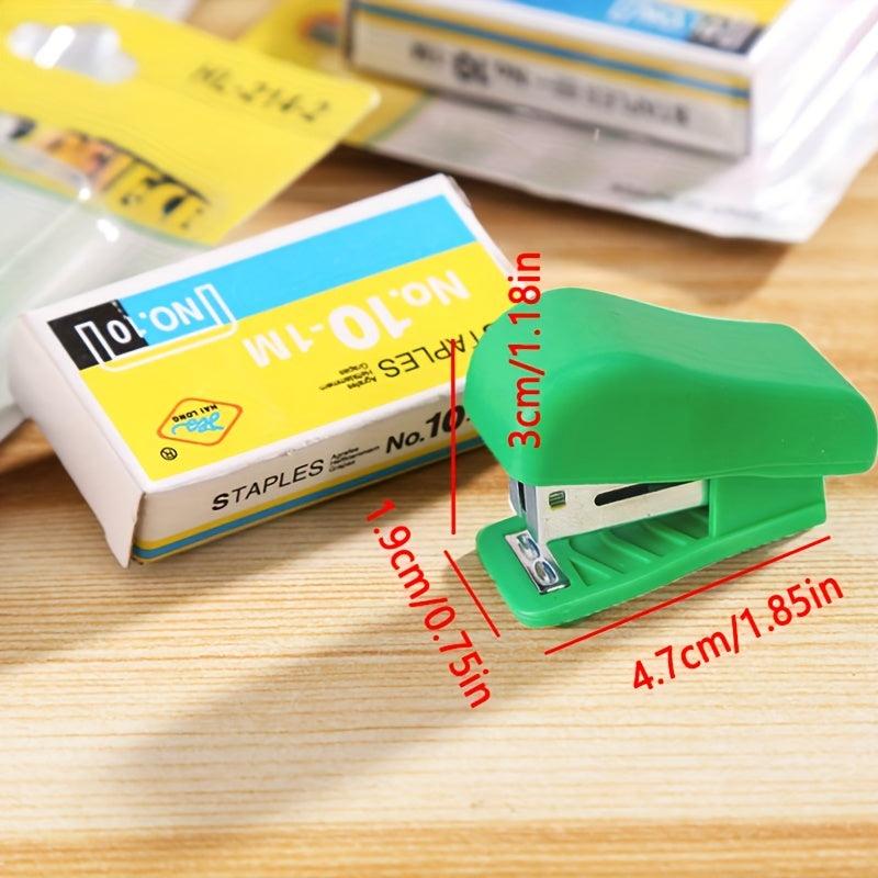 Compact Portable Stapler Set for Students and Home Offices