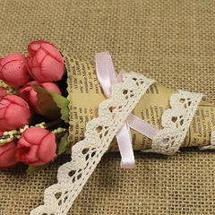 46 Yard Cotton Lace Trim DIY Costume Accessory Craft Ribbon
