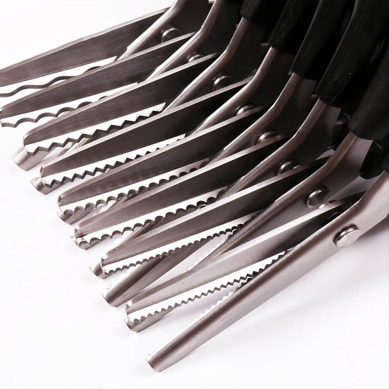 1pc Zigzag Scissors Sewing Embroidery Craft Cut Dressmaking Leather DIY Tool