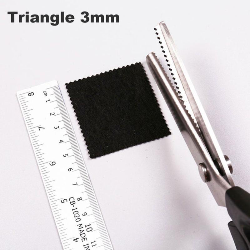 1pc Zigzag Scissors Sewing Embroidery Craft Cut Dressmaking Leather DIY Tool