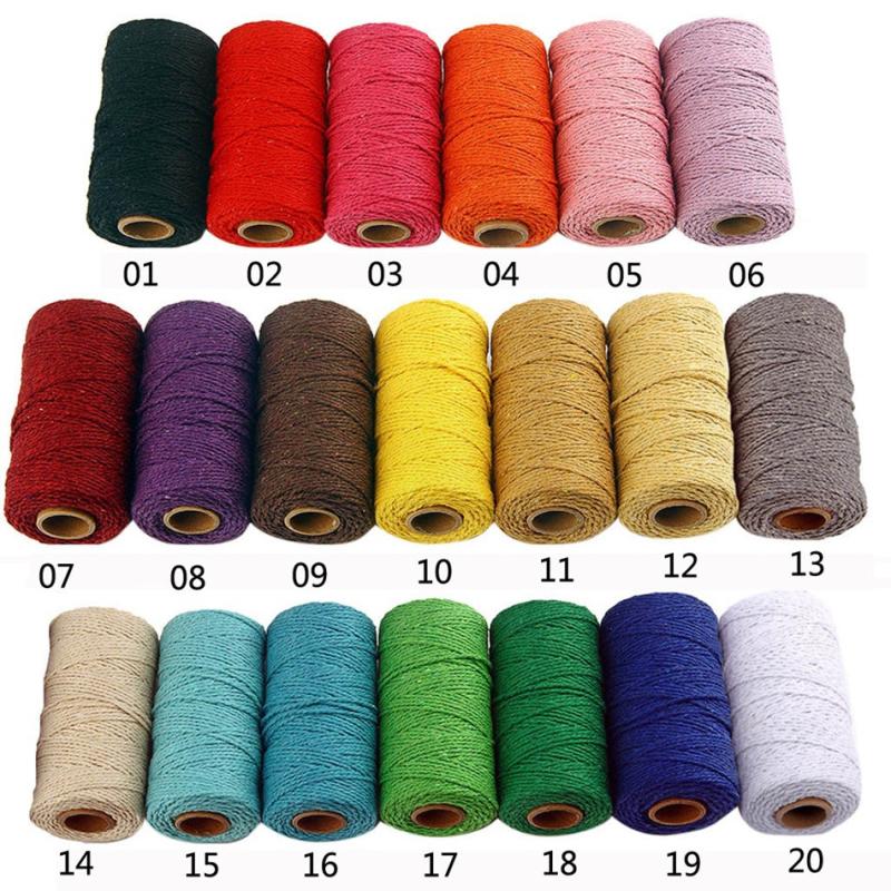 100M 109Yards 2mm Macrame Cord Rope String DIY Sewing Wedding Decor