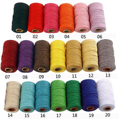 100M 109Yards 2mm Macrame Cord Rope String DIY Sewing Wedding Decor
