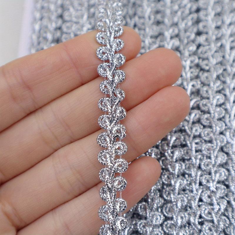 Silver Glitter Ribbon for DIY Card Gift Wrapping