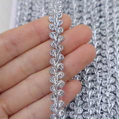 Silver Glitter Ribbon for DIY Card Gift Wrapping