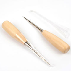 Wooden Handle Sewing Awl Pin Punching Hole Maker Stitching Awl Kit