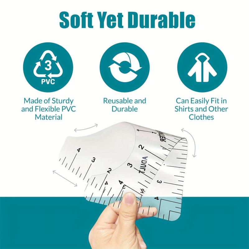 8pcs T Shirt Ruler Guide Vinyl Alignment Tool DIY Sewing Accessories