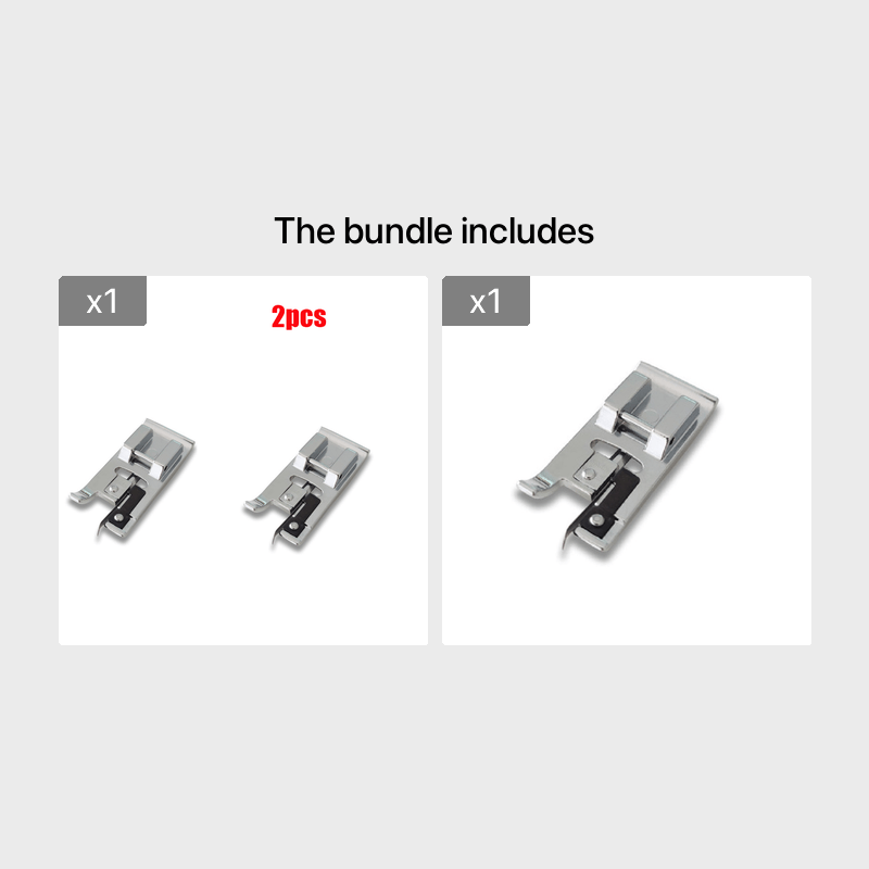 2pcs Household Sewing Machine Selvedge Presser Foot Set