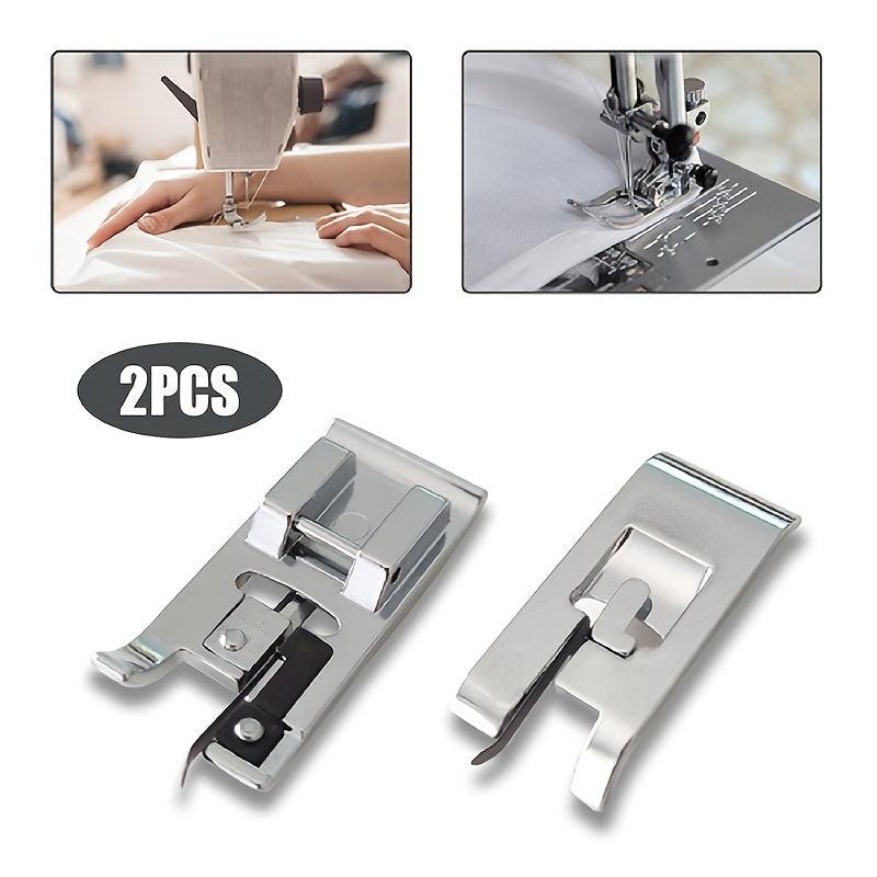 2pcs Household Sewing Machine Selvedge Presser Foot Set